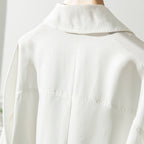 Women's Over-the-Knee Mid-Length Trench Coat with Silk Waist Belt - Elegant Winter Coat