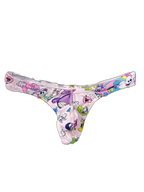 2 Pack Men's Low-Rise Sexy Print Thong