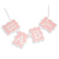 Wooden Baby Bunting pink
