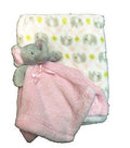 Supersoft Luxurious Pink Elephant Pram/Crib Blanket & Baby Comforter