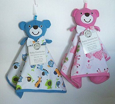 iTeddy Comforter Blue or Pink, Safe for Baby (Pink)