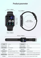 Premium Smart Waterproof Watch - IP67 Fitness Tracker with Bluetooth 5.2 | 1.69" HD Display