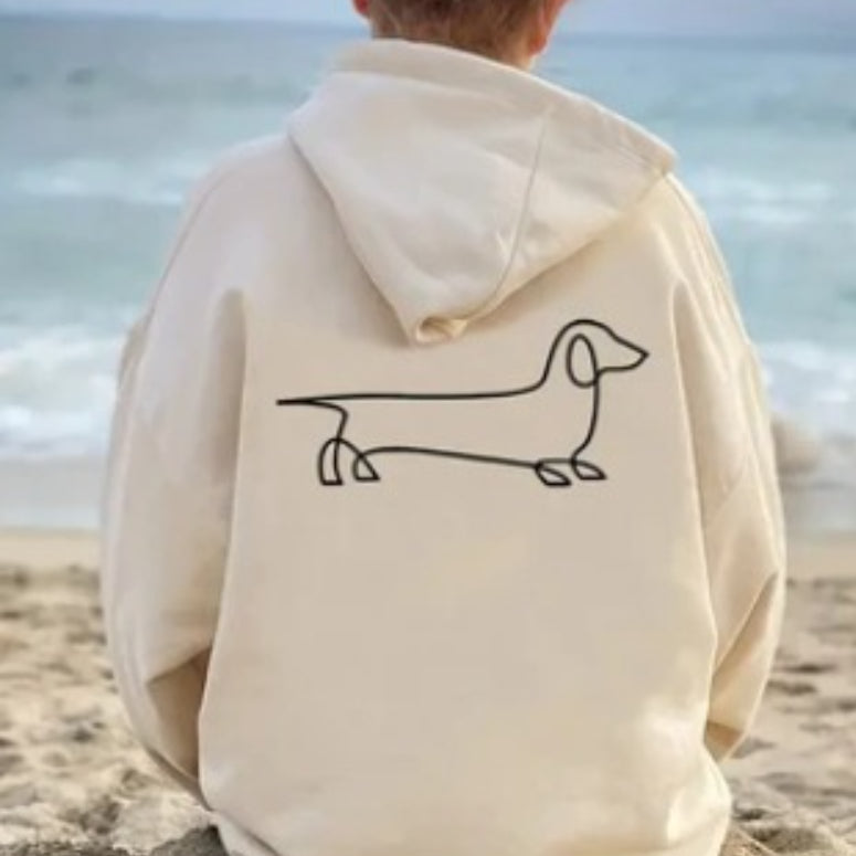 Womens Fleece-Lined Hooded Pullover Sweater