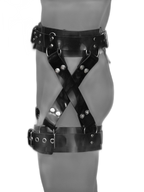 Thickened Heavy Silicone X-Shaped Half-Body Harness