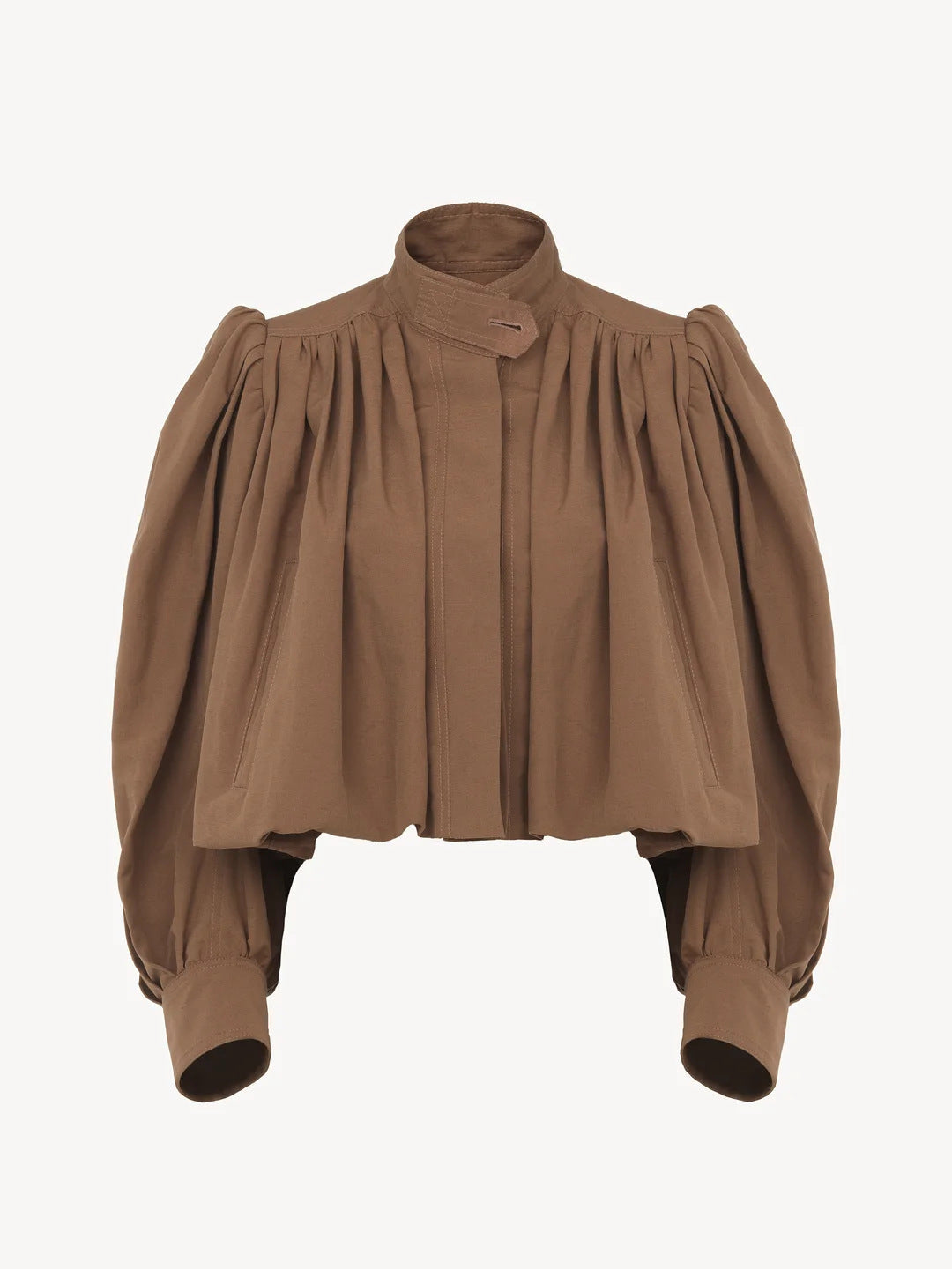 Fashion Casual All-matching Solid Color Commute Coat