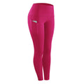 Women Compression Skinny Fitness Leggings Women Stretch Sportswear Casual Leggings Pants with Pocket