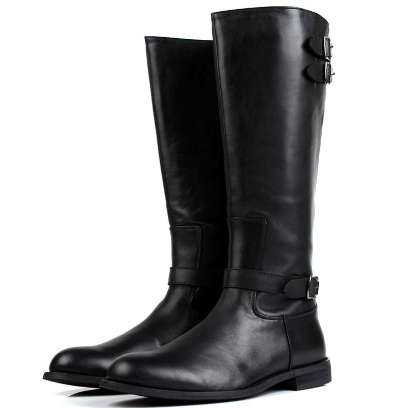 Long cowhide male Martin boots
