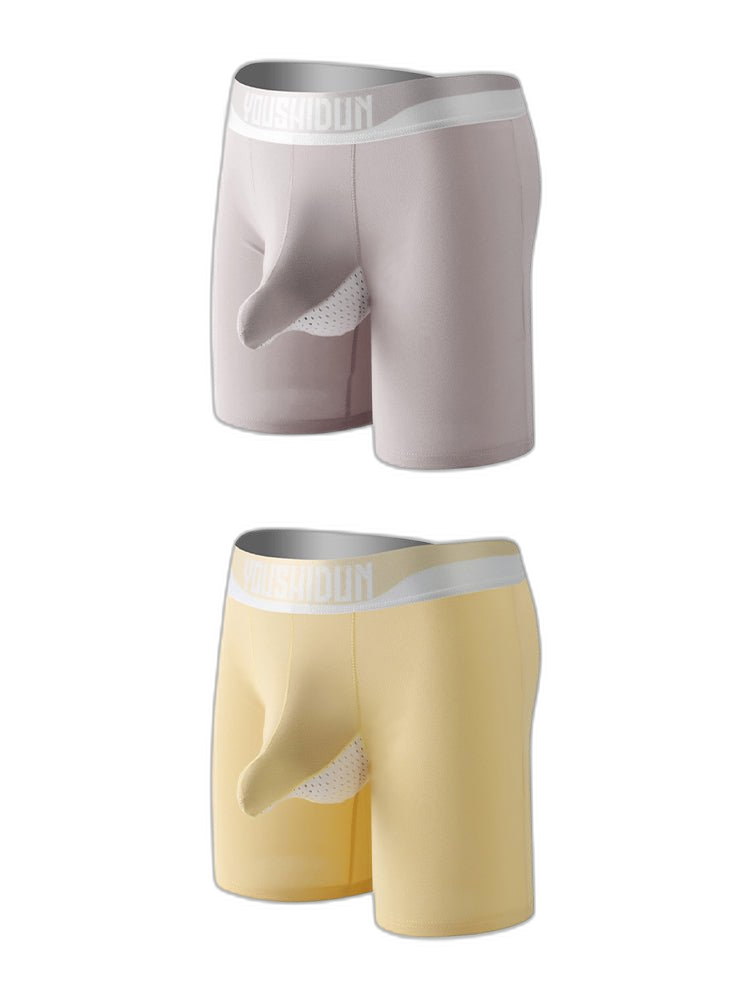 2 Pack Men's Supportive Separated Pouch Ultra-Soft Anti-Chafing Midway Briefs
