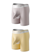 2 Pack Men's Supportive Separated Pouch Ultra-Soft Anti-Chafing Midway Briefs
