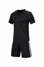 Print on Demand Men's And Women's Fashion Casual Short-sleeved Shorts Suit