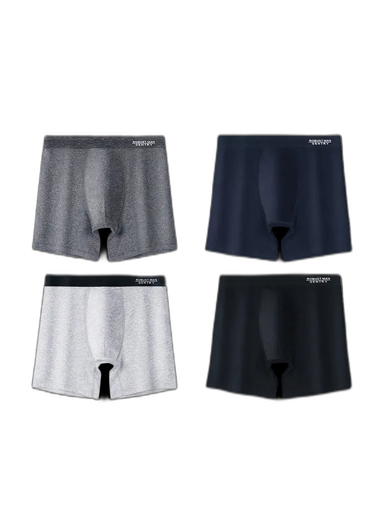 4 Pack Anti-Chafing High Elasticity Sports Boxer Briefs