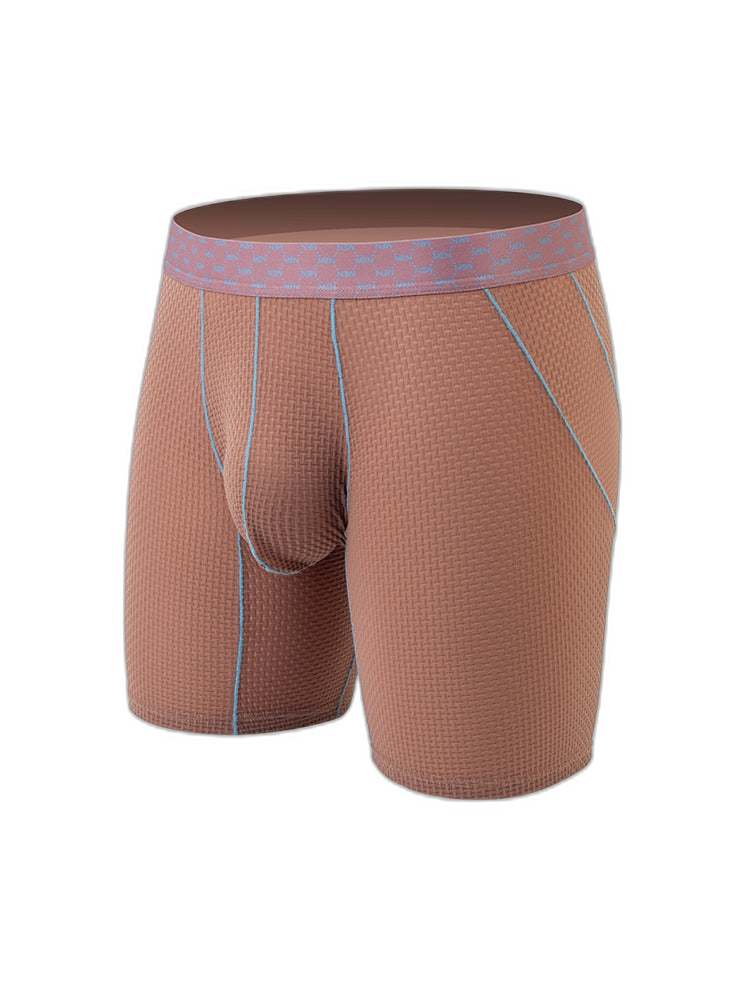 3 Pack Men's Anti-chafing Waffle Boxer Briefs