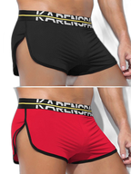 2 Pack Men's Comfortable Lounge Sport Boxer Briefs