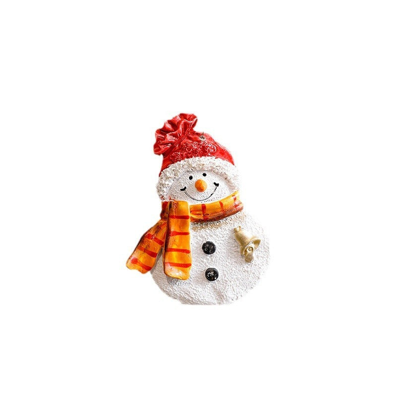 Festive Christmas Ornaments - Handcrafted Resin Gingerbread & Snowman Pendants