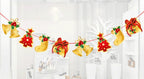 Christmas ornament cartoon hanging flag