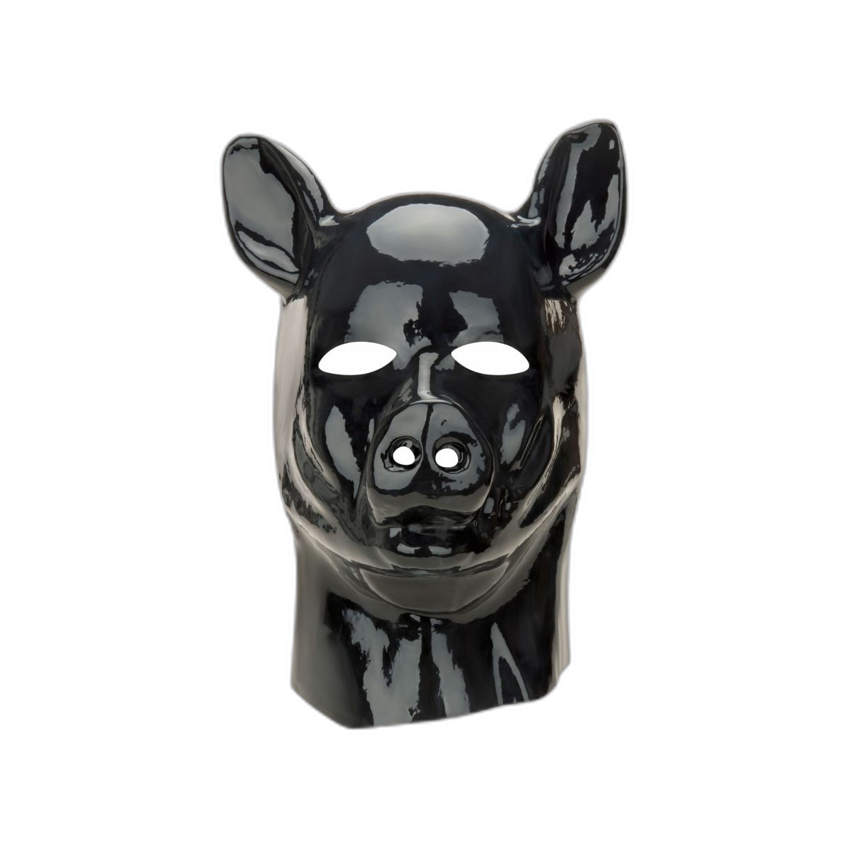 Prowler RED Latex Pig Hood Black