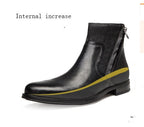 High-top men's shoes boots Korean version of the trend of British retro leather increased Martin boots
