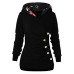 Casual fashion solid color pullover hoodie
