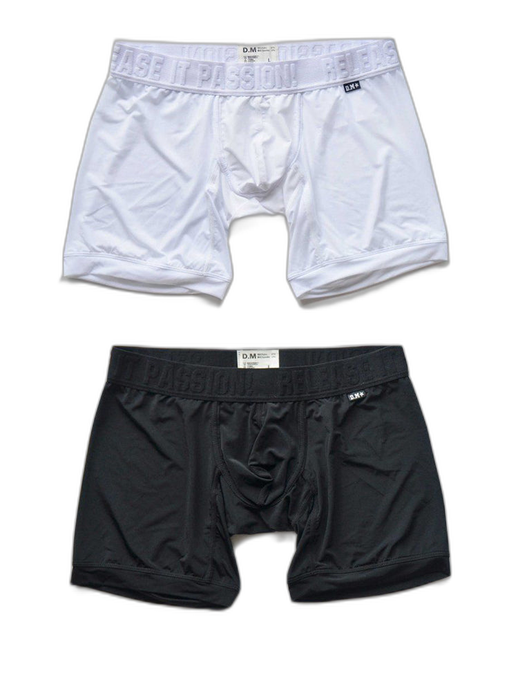 2 Pack Men's Trendy Breathable Ice Silk Boxer Briefs