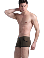 3 Pack Men's Long Leg Boxer Briefs Made of Ultra-Thin Ice Silk with Anti-Wear Elastic