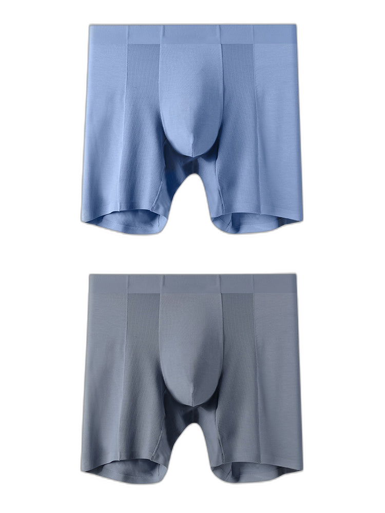 2 Pack Men’s Long Athletic Boxer Briefs