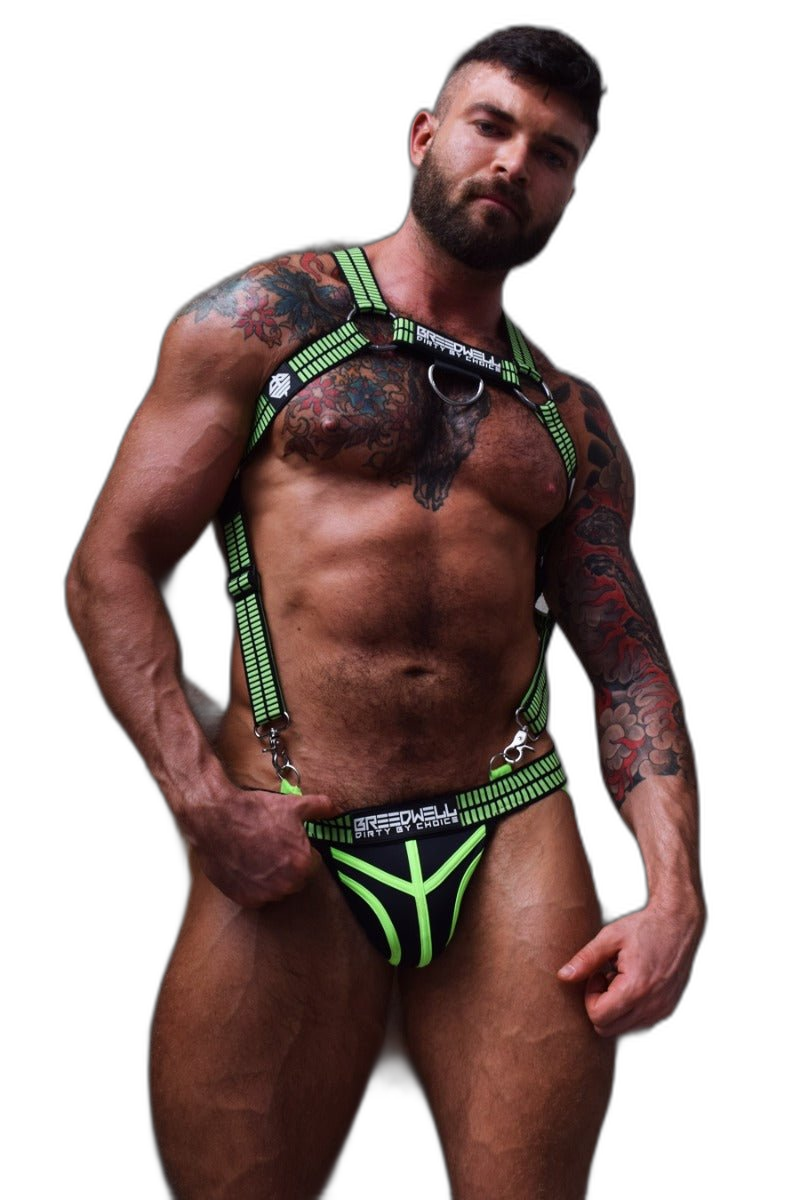 Breedwell Hybred Body Harness Neon Green