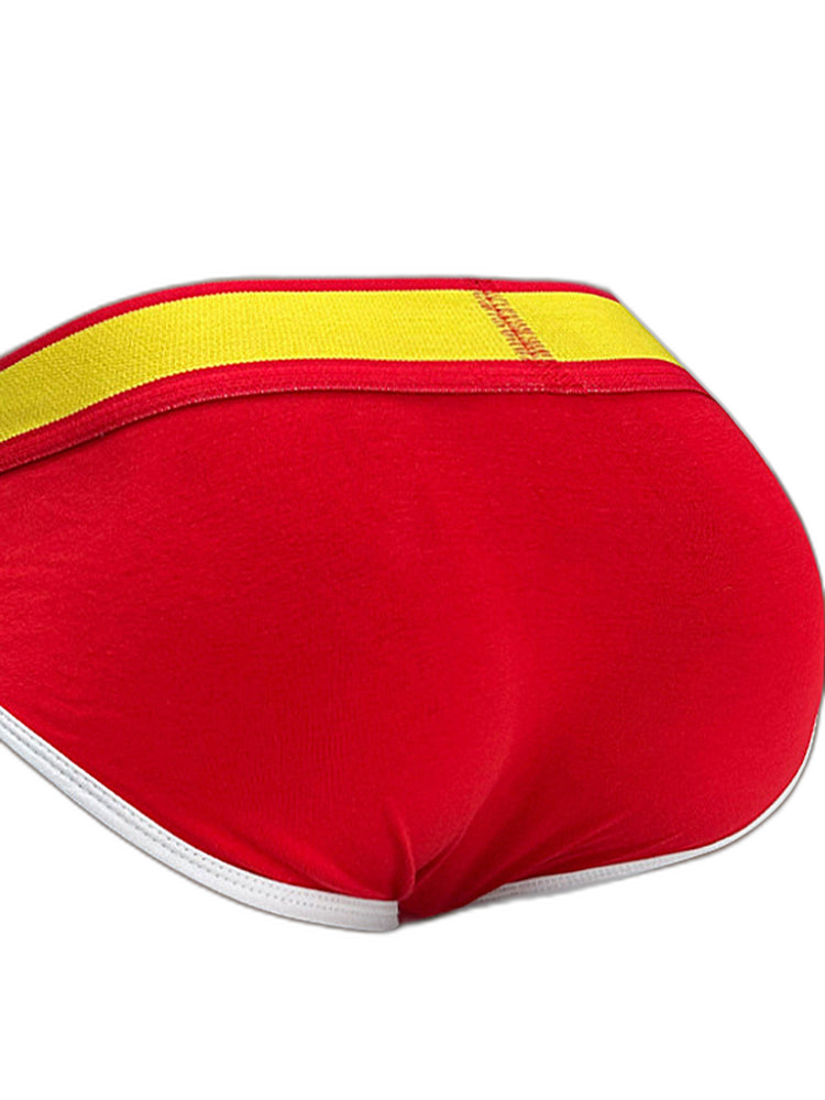 2 Pack Men's Middle-Rise Cotton Sexy Briefs