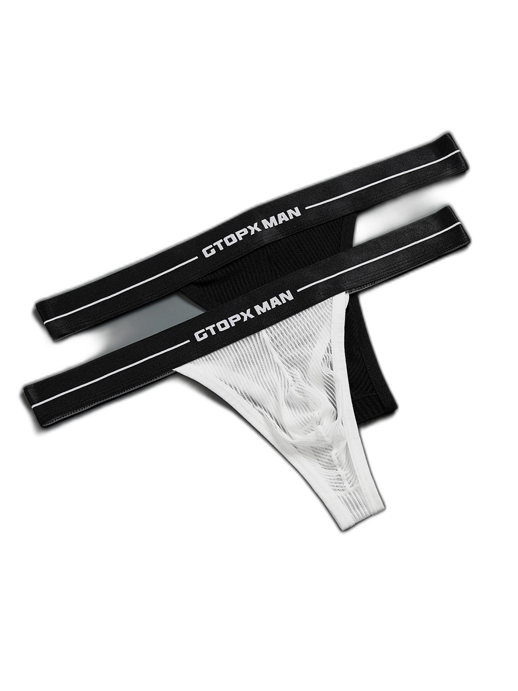 2 Pack Men’s Sexy T-Back Mesh Thong