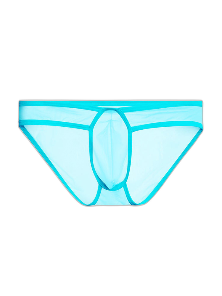 2 Pack Men's Ice Silk Breathable Sexy Low-Rise Anti-Odor Briefs