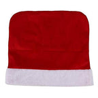 Christmas red embroidered chair cover