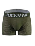 Sponge Cushion Mesh Buttock Boxer Briefs