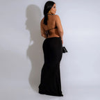 Adjustable Sling Minimalist Extra Long Dress