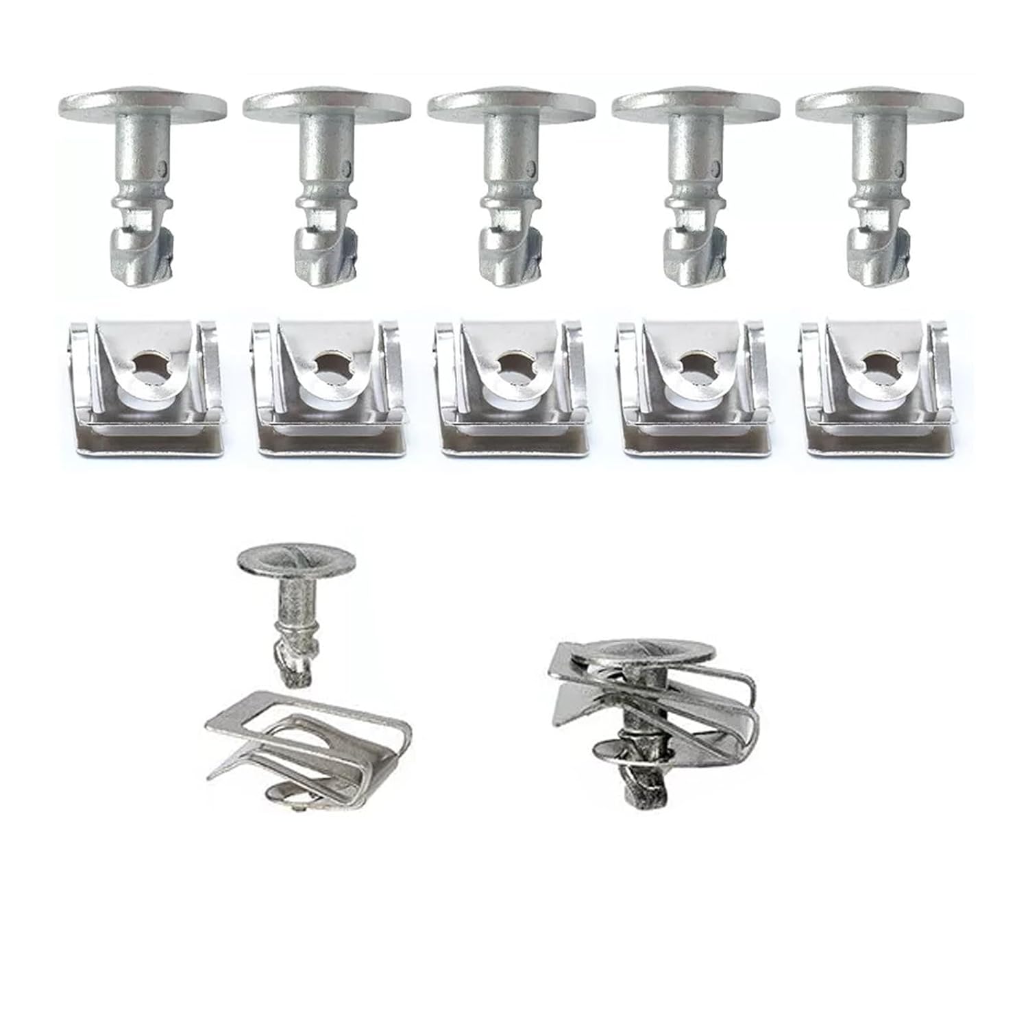 VAG Engine Undertray Fastener Kit - Turn Screws & Speed Nuts for Splash Shield 8D0805960
