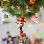 Christmas Christmas Tree Decoration Acrylic Flat Hanging Decorations