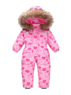 New-style Winter Down Jacket Thickened Children's One-piece Ski Suit