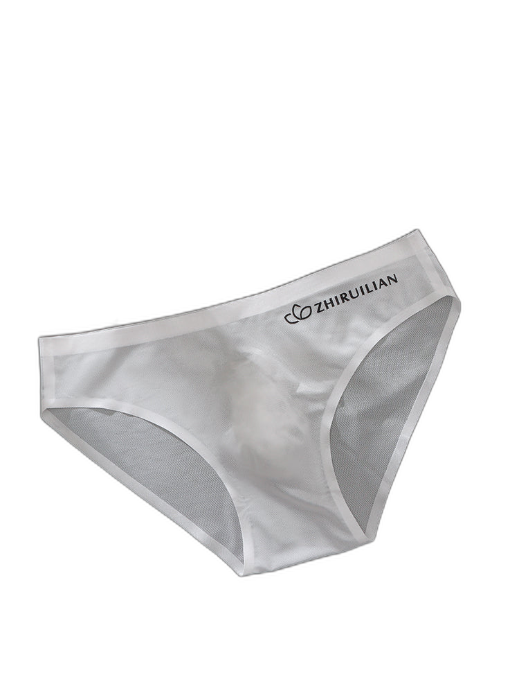 3 Pack Men's Ultra-Thin Seamless Ice Silk Cool-Touch Briefs