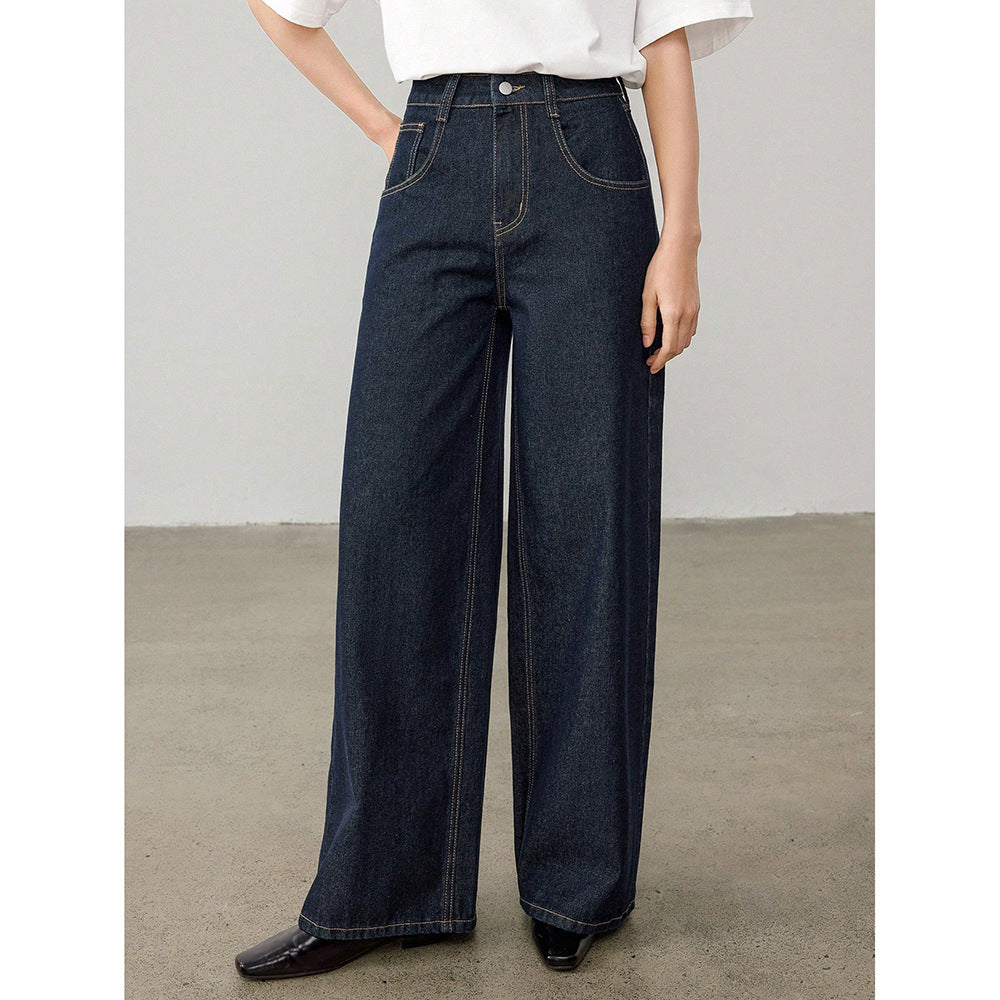 Women's Vintage High Waist Straight Leg Jeans