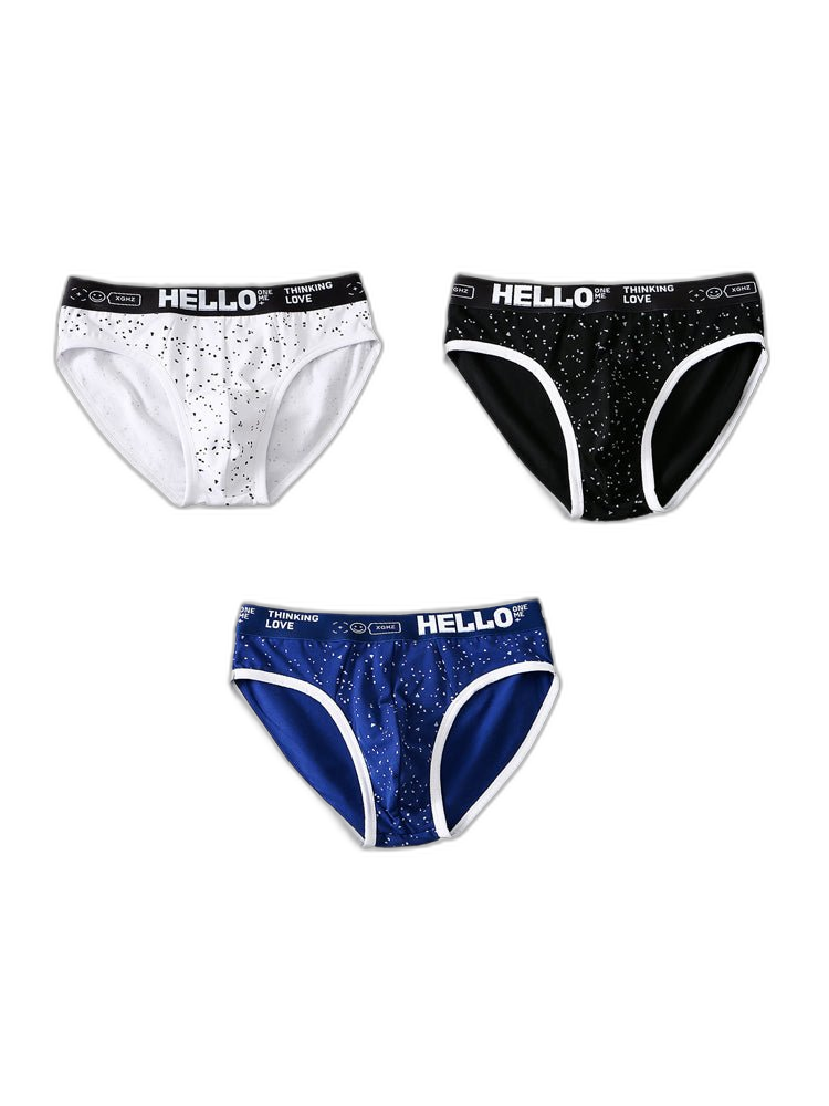 3 Pack Men's Low-Rise Cotton Briefs