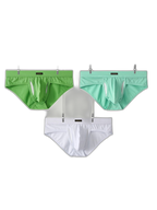 3 Pack Men's Seamless Comfort Sporty Cut Stretch Fit Briefs