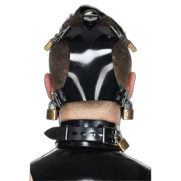 Vilain Garçon Heavy Rubber Locking Head Harness Muzzle