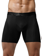 Men's Long Anti-Chafing Athletic Boxer Briefs