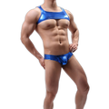 Shiny Harness-Crop Top + Briefs (2 Piece Outfit)