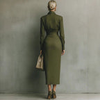 New Slim-fit Long-sleeved Dress For Women
