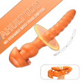 Cracker - Silicone Butt Plug - Deep Anal Sex Toy - Ribbed Anal Dildo - 3 Sizes