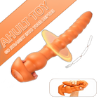 Cracker - Silicone Butt Plug - Deep Anal Sex Toy - Ribbed Anal Dildo - 3 Sizes