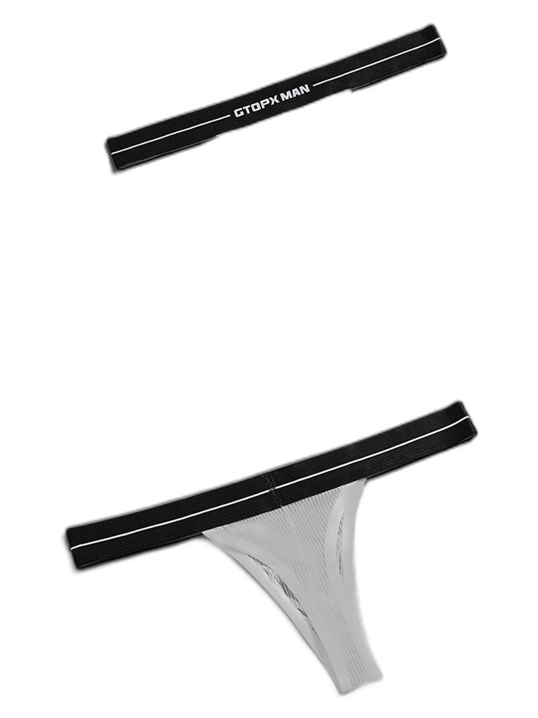 2 Pack Men’s Sexy T-Back Mesh Thong