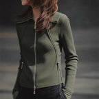 Trendy Lightweight Mature-style Slim-fit Knit Bottoming Top