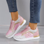 New large size women's shoes casual sports shoes  color muffin