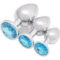Jeweled Metal Butt Plug Set