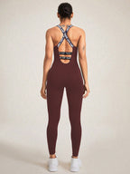 Seamless Camisole Jumpsuit – High Elastic Fit, Ultra-Comfortable